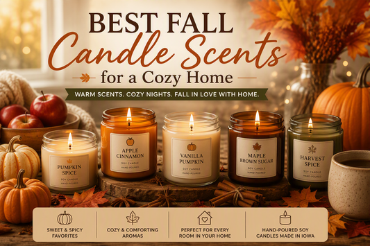 Best fall candle scents featuring pumpkin spice, apple cinnamon, vanilla pumpkin and harvest-inspired fragrances for a cozy home