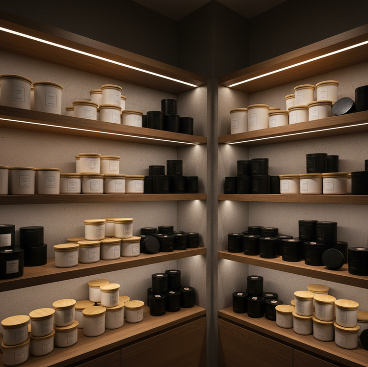 Handmade soy candles made in Iowa featuring fresh, floral, bakery, masculine and seasonal fragrances