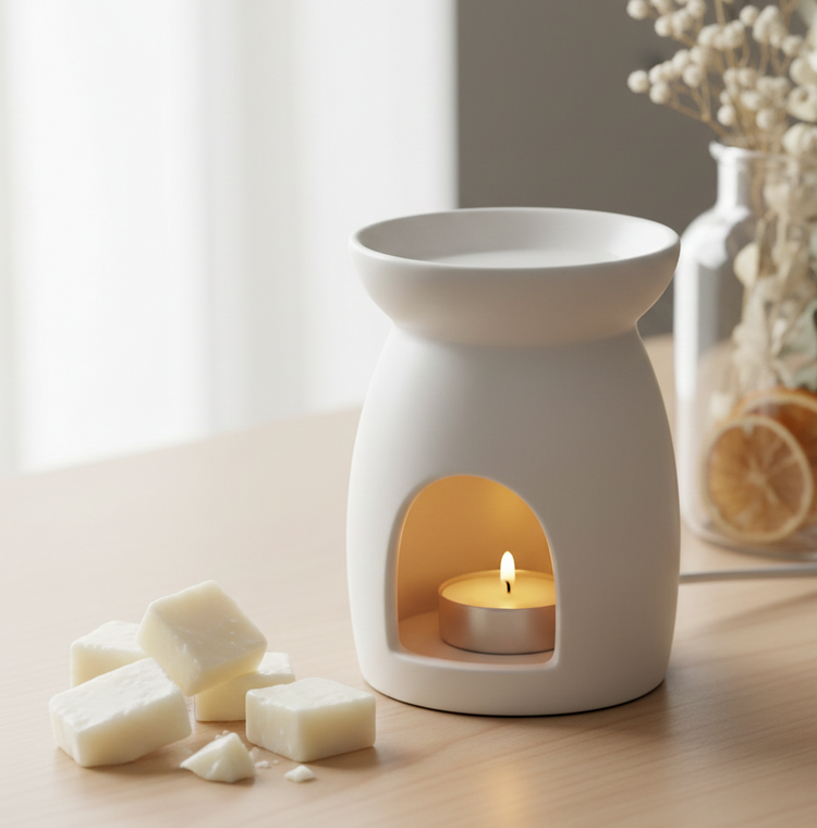 Handcrafted soy wax melts made in Iowa with bakery, fresh, floral, fruity, masculine, and seasonal home fragrance scents