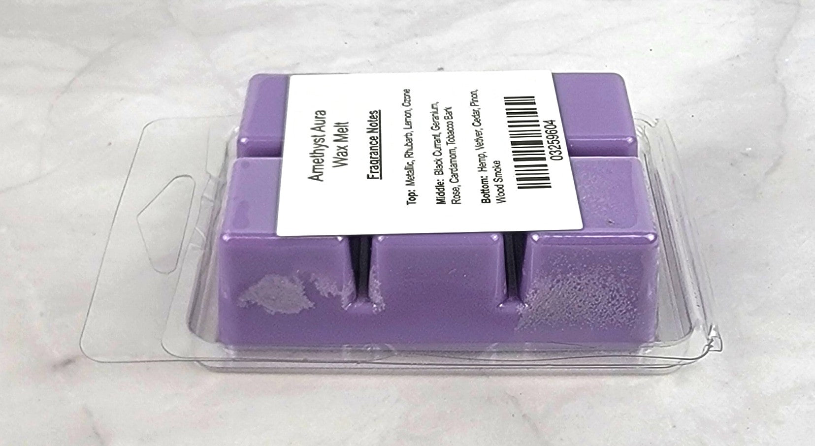 Amethyst Aura Wax Melt - Bold Black Currant & Earthy Tobacco Fragrance