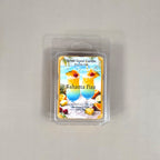 Bahama Fizz soy wax melt 2.5oz clamshell featuring a tropical label with colorful island cocktails and fresh fruit.