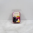 Black Raspberry Vanilla wax melt with berries and vanilla pods