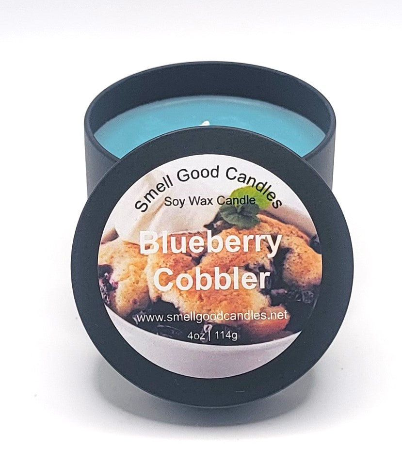 Blueberry Cobbler Soy Wax Candle – Buttery crust, sweet blueberry, and vanilla scent