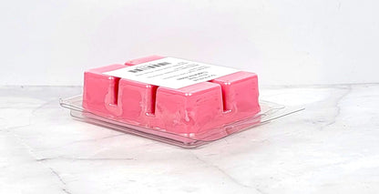 Side view of Bombshell Soy Wax Melt cubes with fruity floral fragrance notes