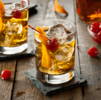 Handmade Bourbon and Cherries Soy Wax Melt with warm, rich fragrance