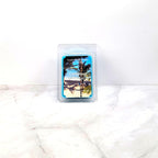 Caribbean Breeze soy wax melt with tropical fruit and candy notes