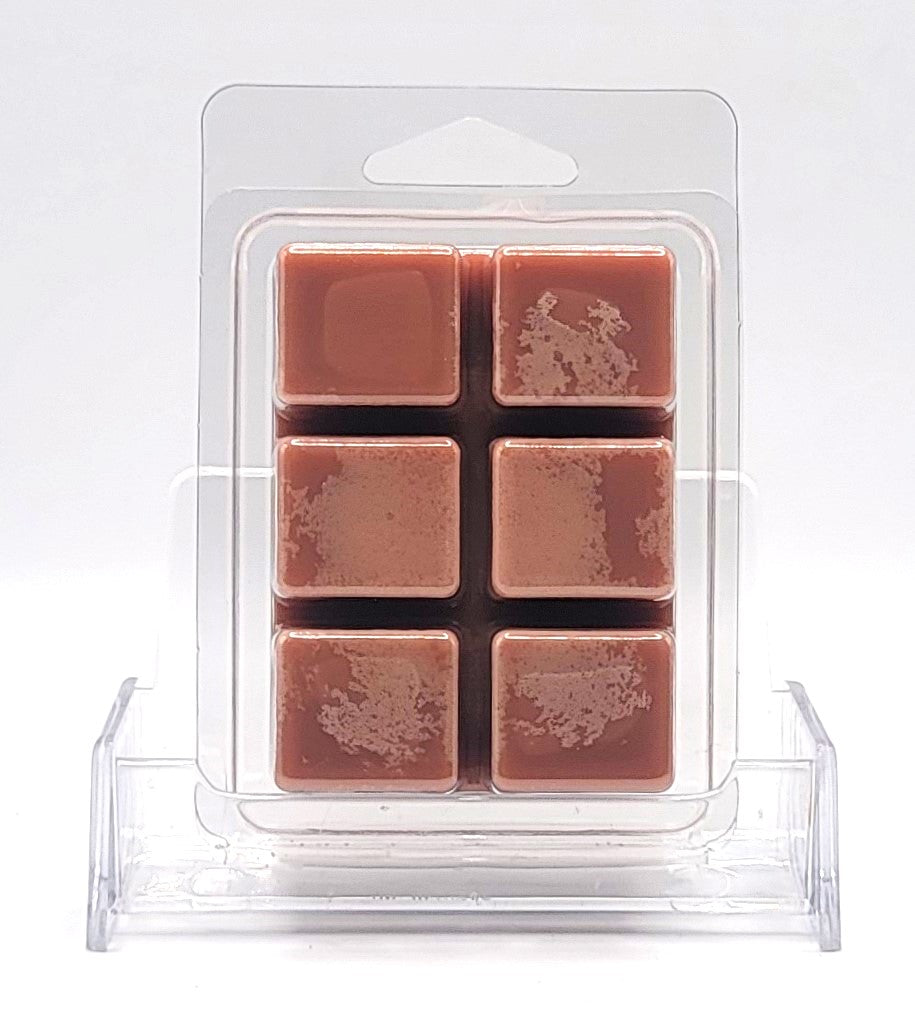 Handmade soy wax melt featuring sweet chocolate, vanilla, and cupcake aroma