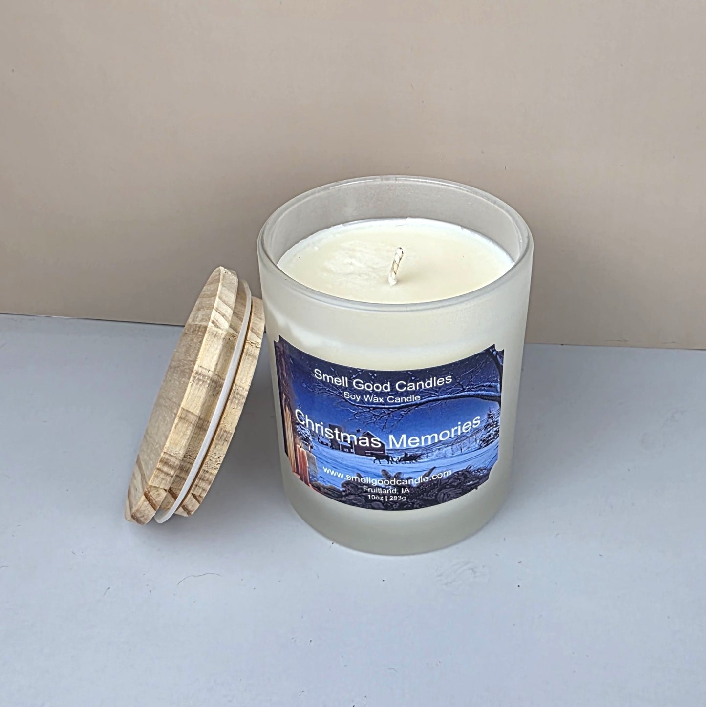 Cinnamon clove vanilla scented Christmas candle