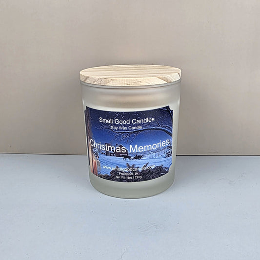 Christmas Memories soy wax candle with cinnamon and clove