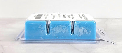 Side view of Christmas Splendor Soy Wax Melt cubes with festive holiday fragrance