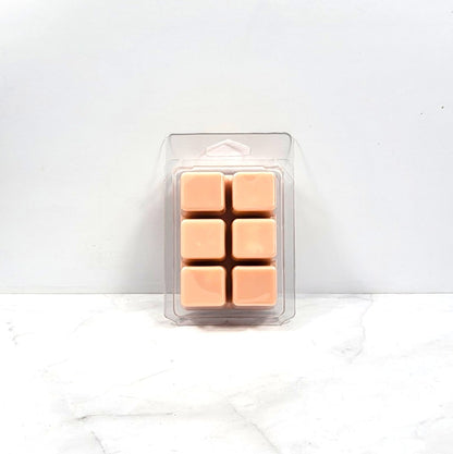 Citron Cedarwood Soy Wax Melt cubes in hand-poured soy wax clamshell packaging