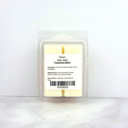 Hand-poured 100% soy wax melt with a refreshing blend of sweet orange, lime, grapefruit, and soft floral undertones.