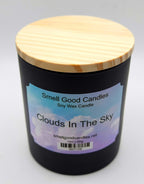 Clouds in the Sky 10oz Soy Wax Candle with airy coconut and driftwood scent