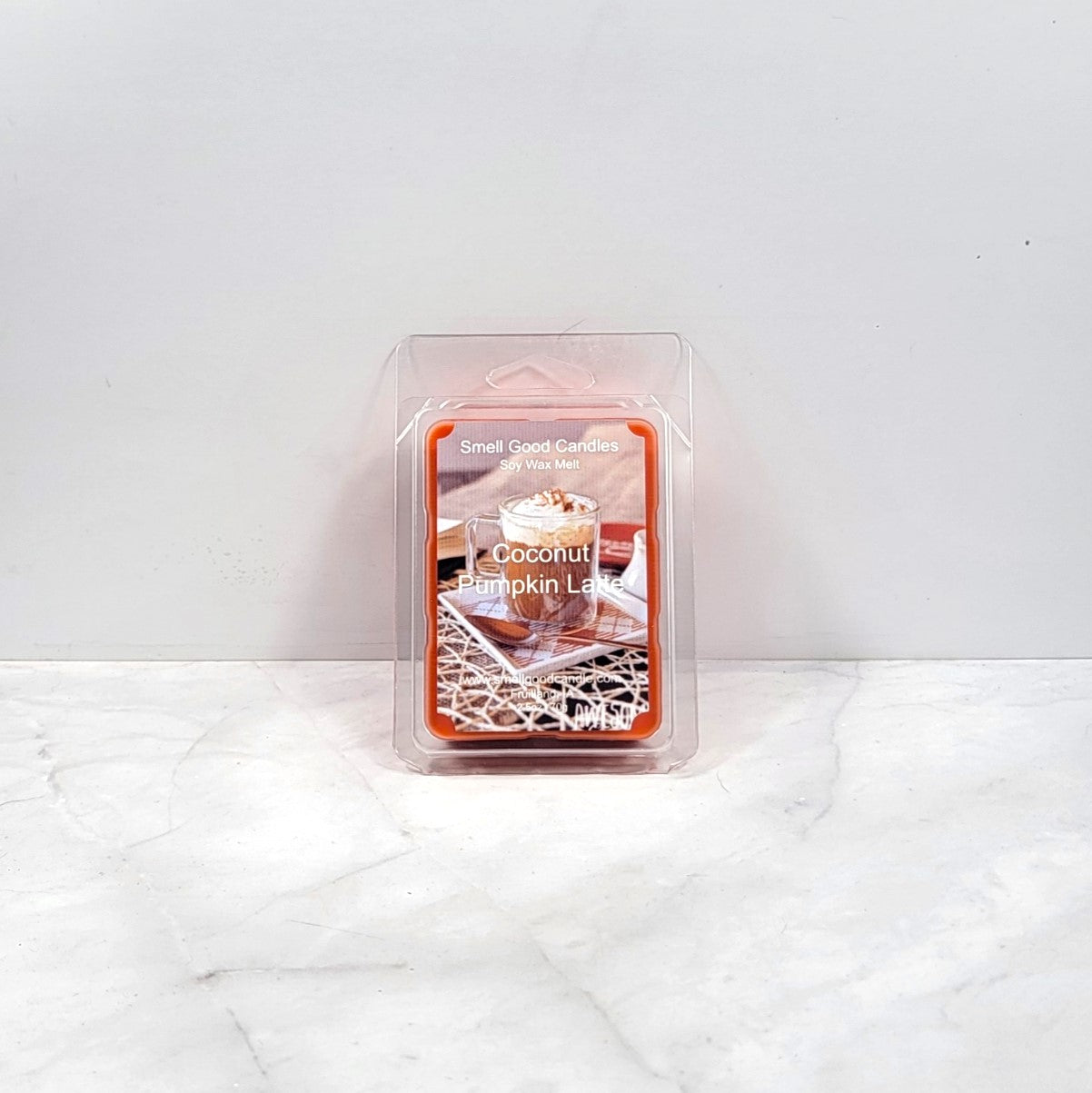 Coconut Pumpkin Latte wax melt with creamy autumn scent