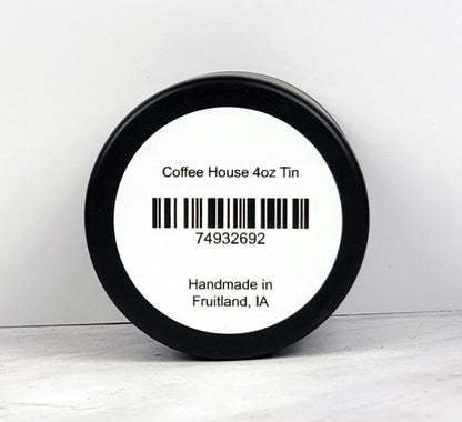Cozy coffee shop-inspired candle with rich, creamy fragrance