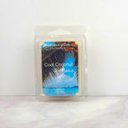 Cool Coconut Surf Soy Wax Melt with tropical coconut, pineapple, mango, and vanilla for a beachy, summery scent.