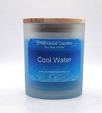 Eco-friendly soy wax candle with a crisp, refreshing aroma of mint and musk