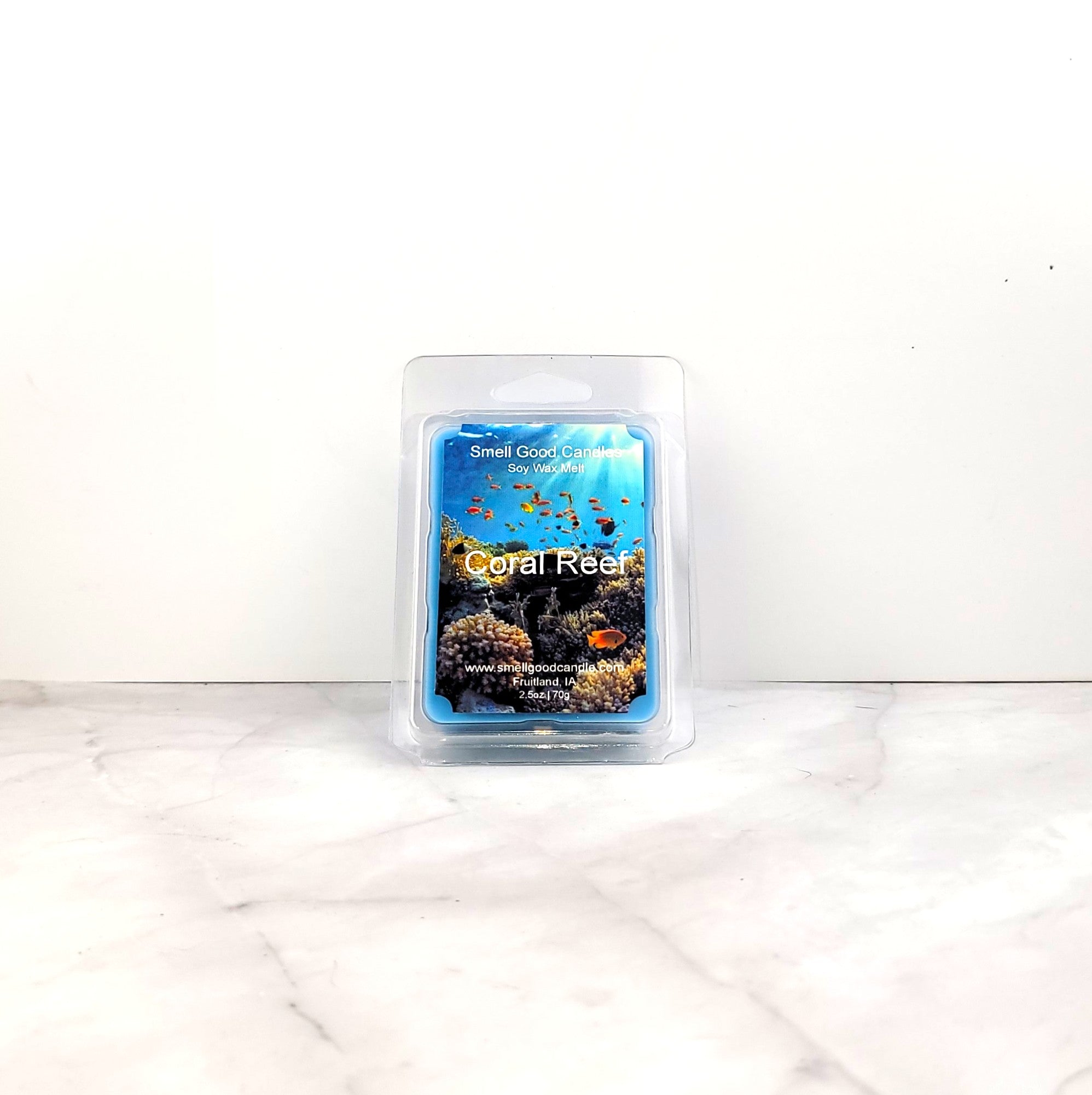 Coral Reef wax melt with citrus and ocean notes