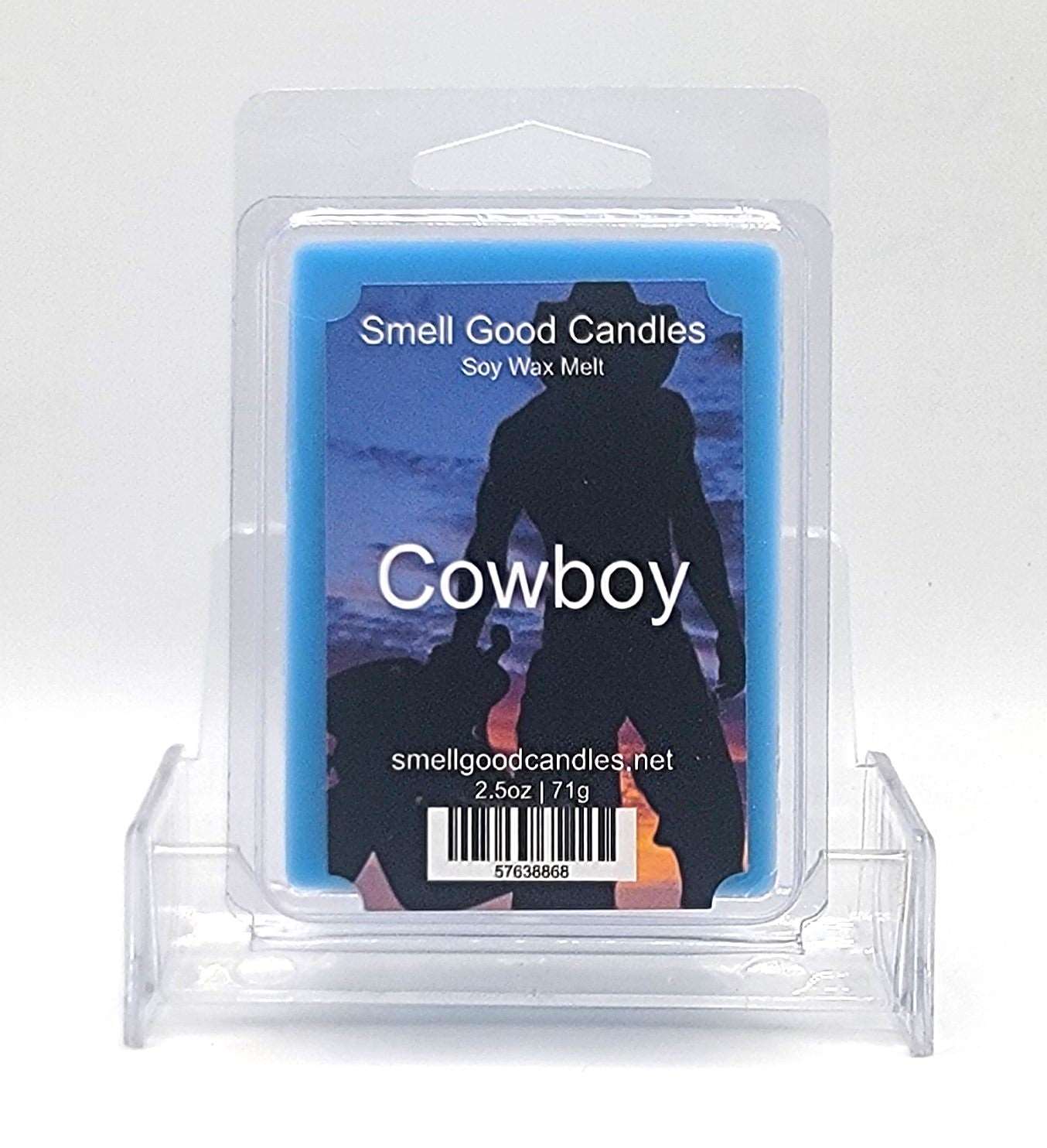Cowboy 2.5oz Soy Wax Melt with citrus, amber, and cedarwood fragrance