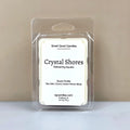 Crystal Shores wax melt by Smell Good Candles, a refreshing aquatic fragrance featuring Sea Salt, Ozone, Green Floral, and Musk.