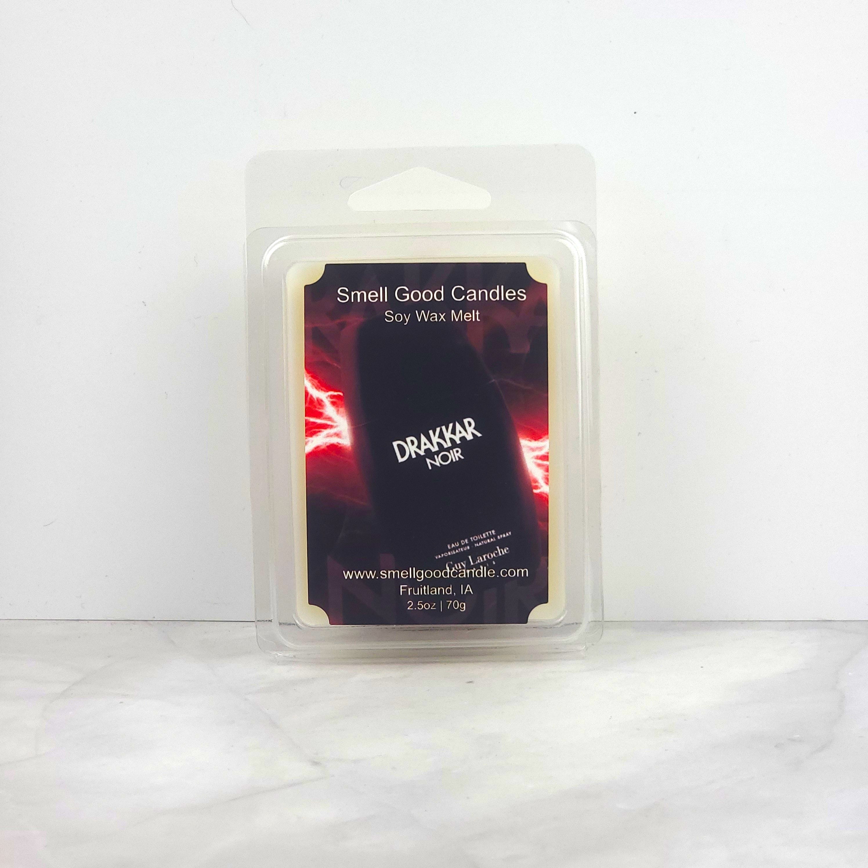 Drakkar Noir Soy Wax Melt inspired by Guy Laroche, featuring classic lavender, rosemary, and leather for a masculine, timeless fragrance.