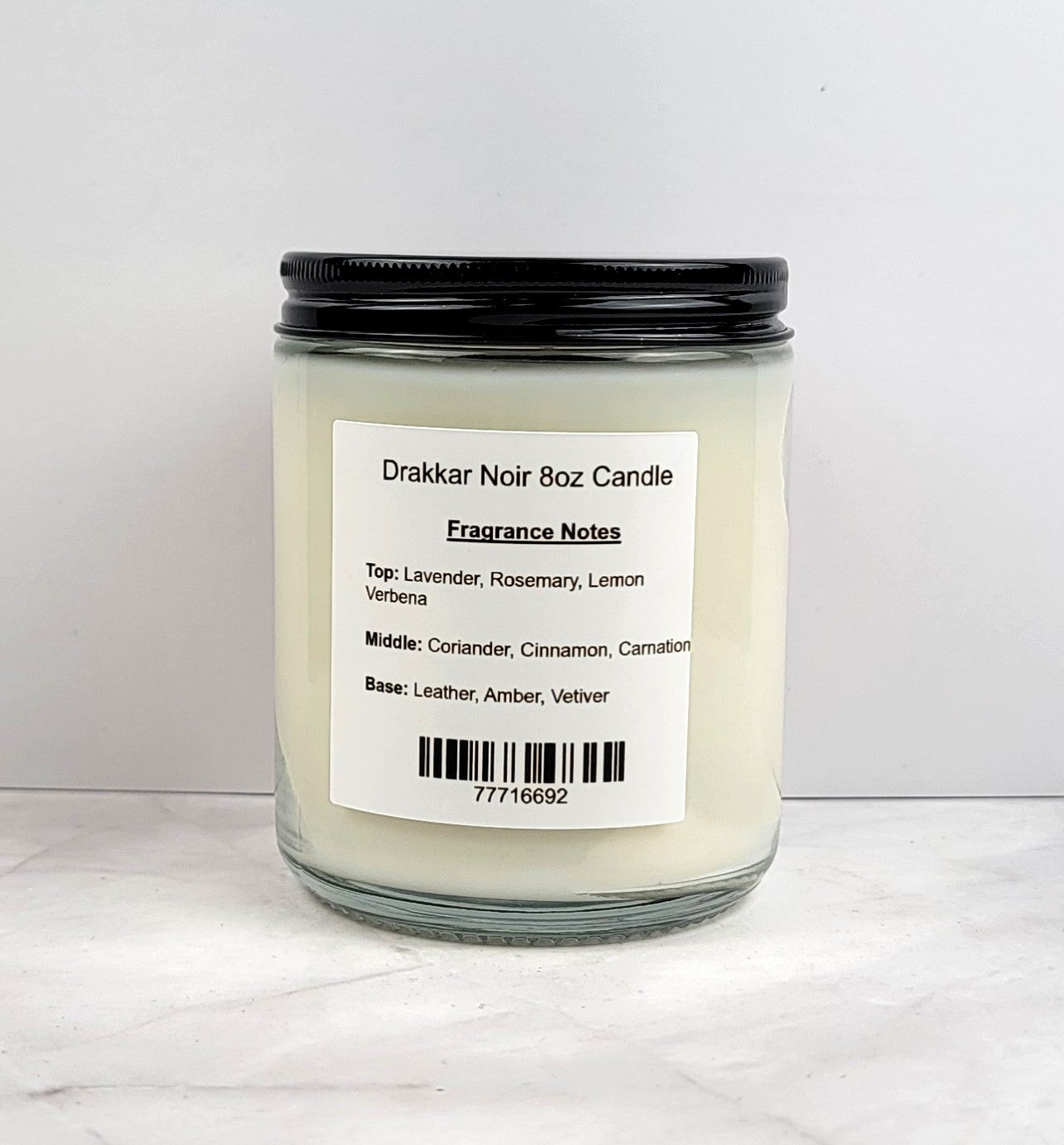 Drakkar Noir 8oz Jar Scented Soy Wax Candle