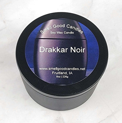 Bold masculine soy candle with coriander, cinnamon, and vetiver aroma