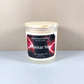 8oz Drakkar Noir soy candle in frosted glass jar for luxury home decor.