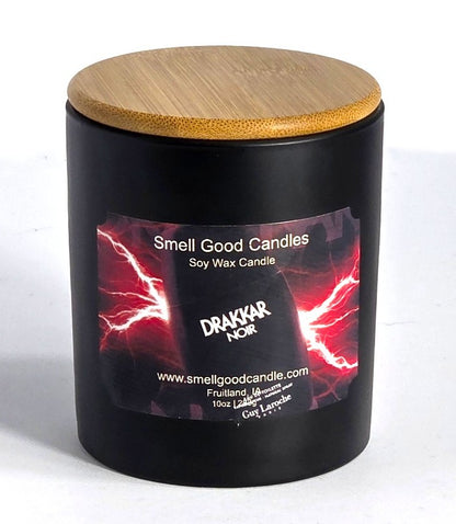 Drakkar Noir 10oz Soy Wax Candle with bold masculine fragrance and luxury scent.