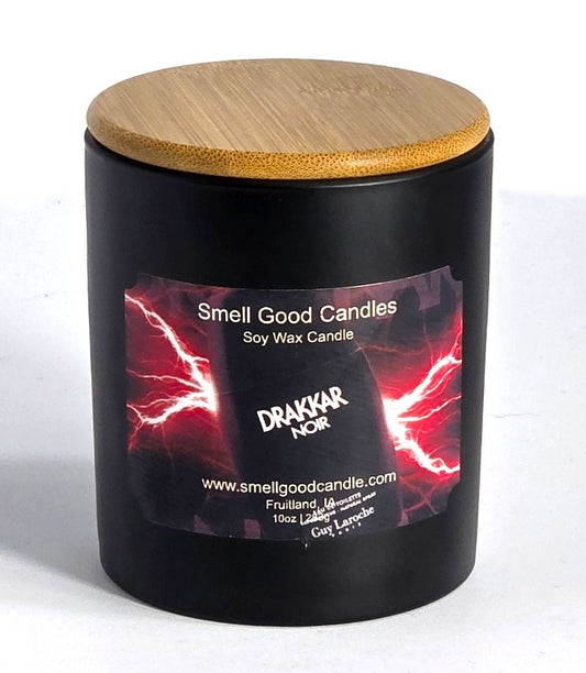 Drakkar Noir 10oz Soy Wax Candle with bold masculine fragrance and luxury scent.