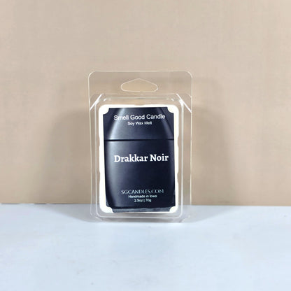 Drakkar Noir Soy Wax Melt inspired by Guy Laroche, featuring classic lavender, rosemary, and leather for a masculine, timeless fragrance.