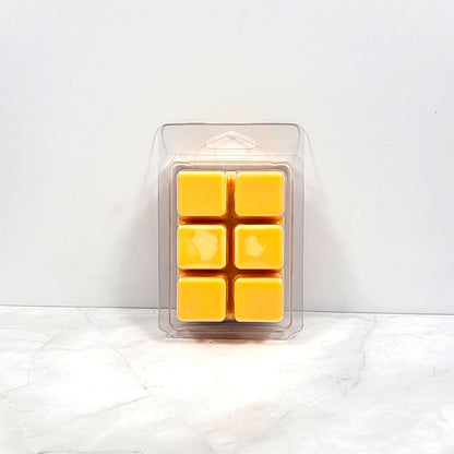 Fall Magic Soy Wax Melt cubes in hand-poured soy wax clamshell packaging