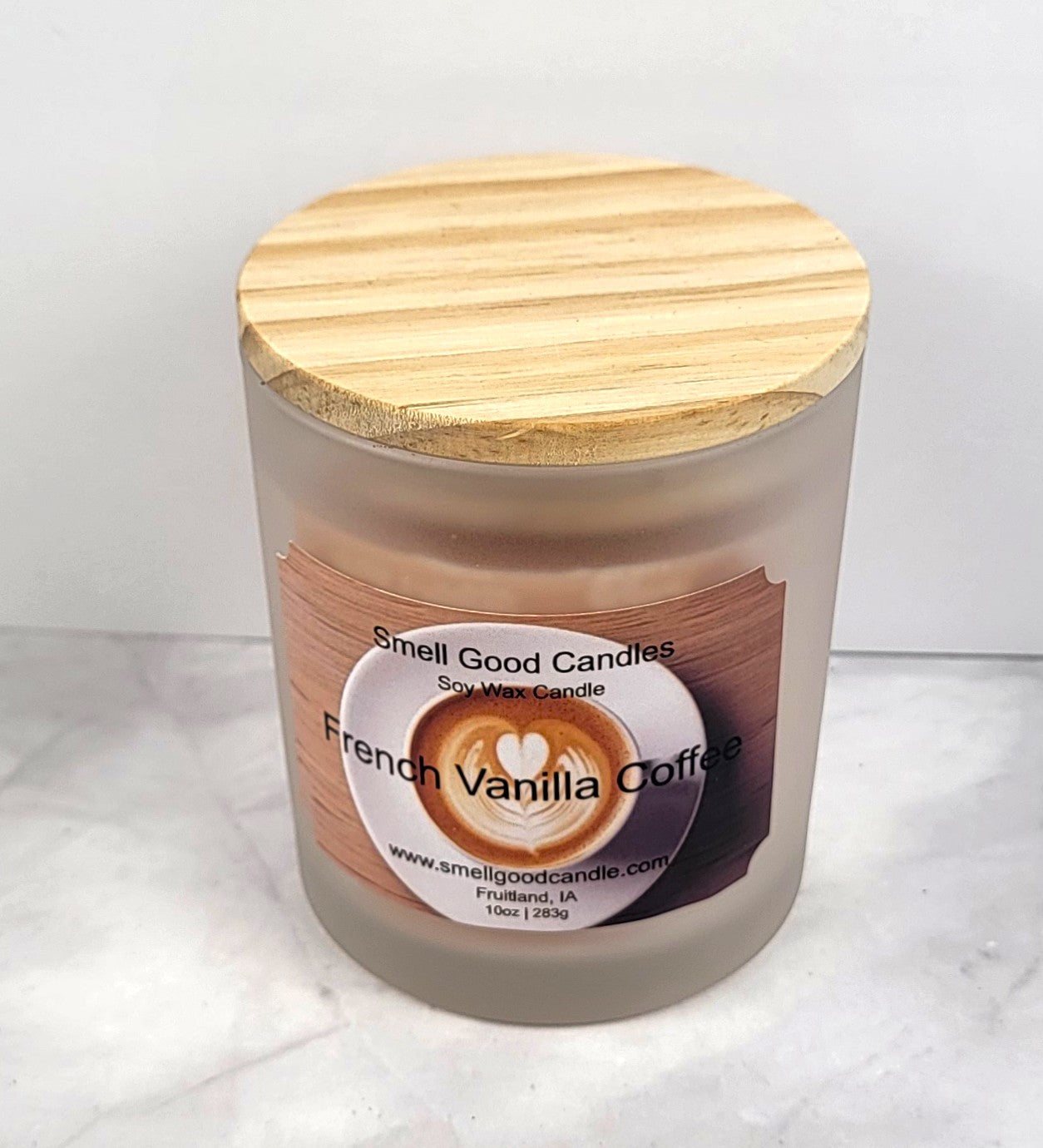 French Vanilla Coffee 10oz Jar Scented Soy Wax Candle