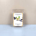 Packaged soy wax melt with 'French Vanilla' fragrance on a light background