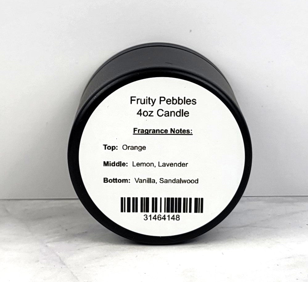 Bright and cheerful Fruity Pebbles scented candle – the perfect fun gift!