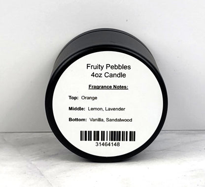 Bright and cheerful Fruity Pebbles scented candle – the perfect fun gift!