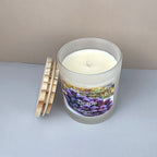Strong grape scented soy candle