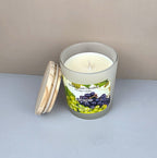 Strong grape scented soy candle