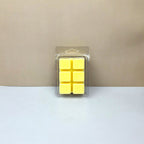 Close-up of the bottom of an Island Nectar wax melt mold showing six smooth, hand-poured tropical scented wax cubes.