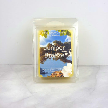 Juniper Breeze Soy Wax Melt with fresh pineapple, juniper, jasmine, and soft musk fragrance notes