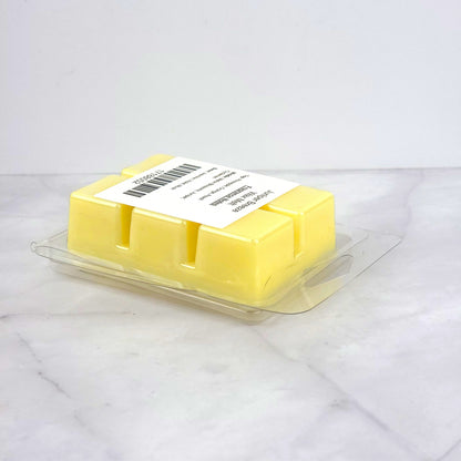 Juniper Breeze Soy Wax Melt cubes with fruity, floral, and fresh fragrance notes