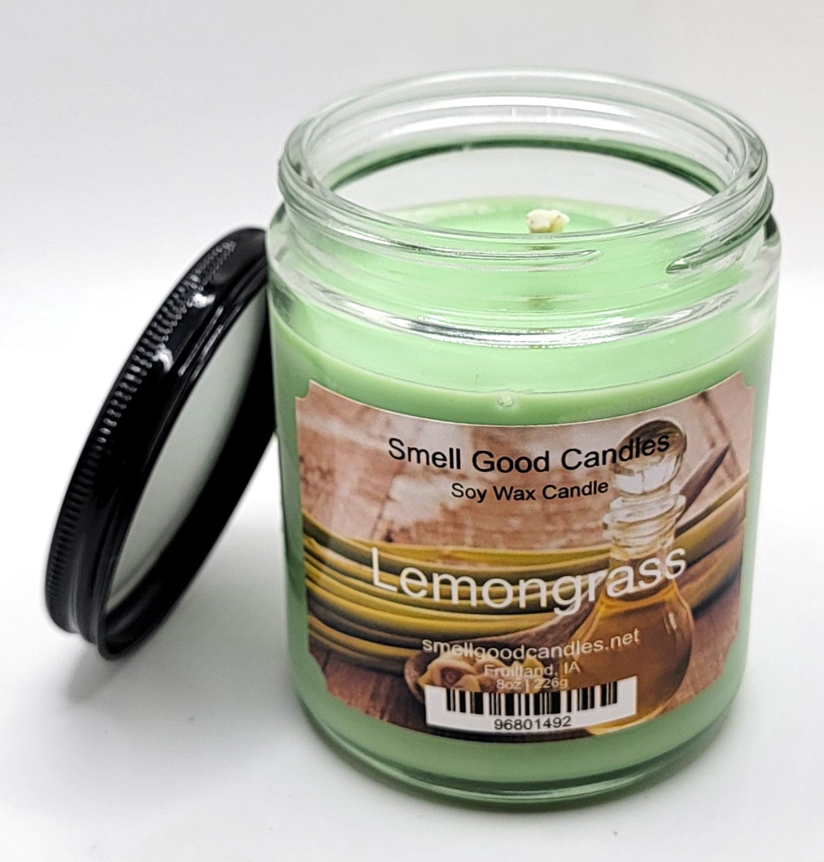 Lemongrass 8oz Jar Scented Soy Wax Candle