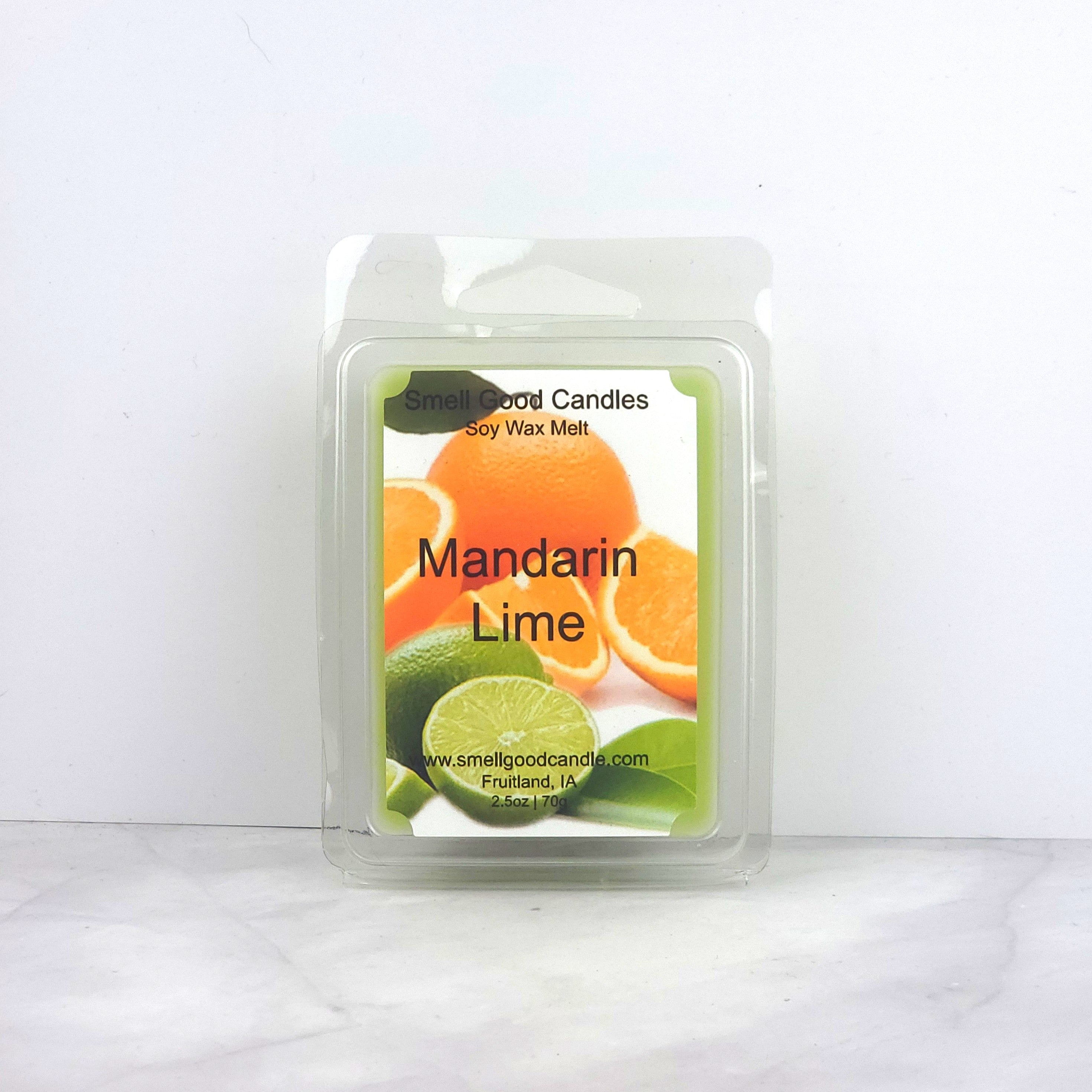Mandarin Lime Soy Wax Melt, inspired by Bath & Body Works, featuring a vibrant blend of juicy mandarin orange and zesty fresh lime.