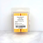 Hand-poured 100% soy wax melt with bright citrus and tropical mango fragrance, creating an uplifting and refreshing home scent.