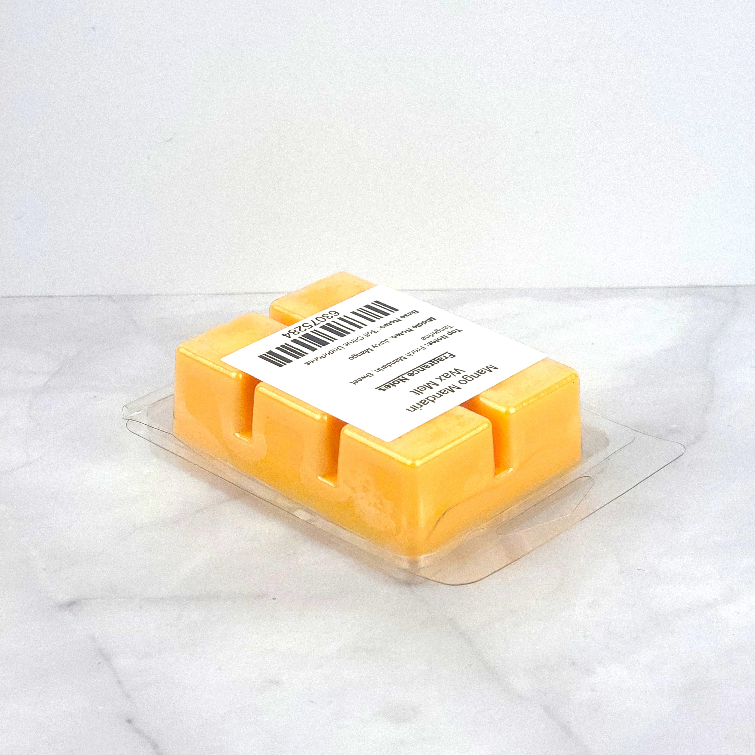 Bath & Body Works-inspired Mango Mandarin Soy Wax Melt with zesty mandarin, sweet tangerine, and soft citrus undertones for a fruity, sun-kissed aroma.