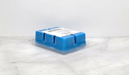 Side view of North Pole Soy Wax Melt cubes with fresh holiday fragrance