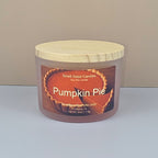 Pumpkin Pie soy candle with cinnamon, nutmeg, and pumpkin fragrance