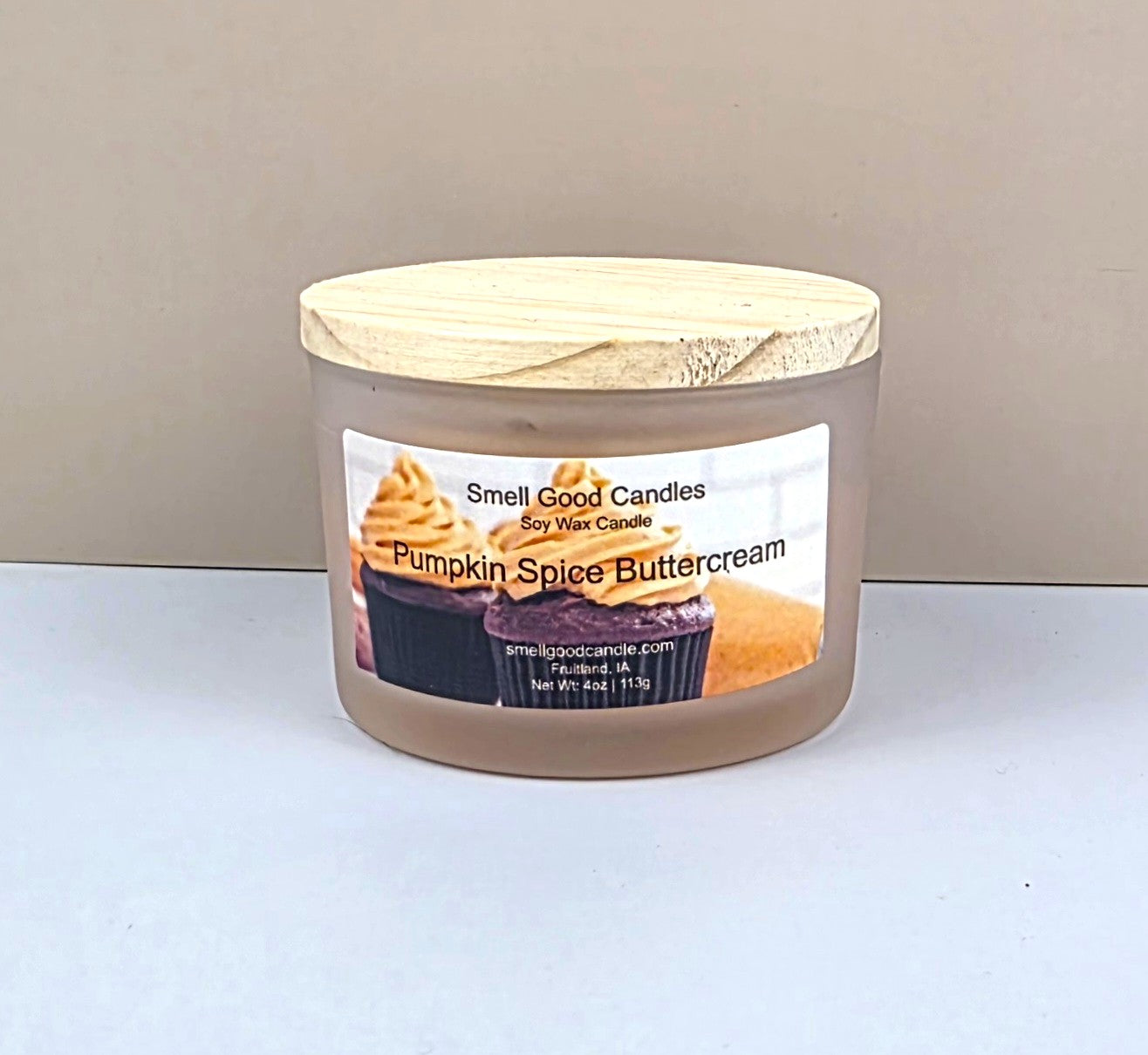 Pumpkin Spice Buttercream soy candle with pumpkin and brown sugar aroma