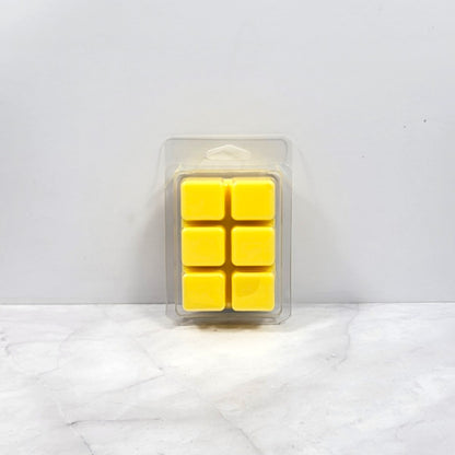 Pure Paradise Soy Wax Melt cubes in hand-poured soy wax clamshell packaging