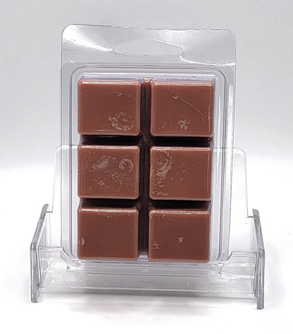 Reindeer Poo Soy Wax Melt cubes in hand-poured soy wax clamshell packaging